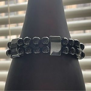 Men’s Double Strand Hematite Bracelet